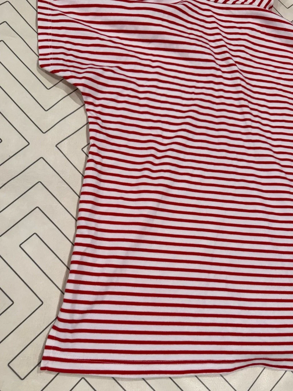 Bella Bliss Kids Red & White Striped Hooded Swim Cover-Up